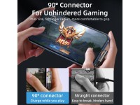 Cabo para jogos Joyroom S-UL012A6 Lightning (angular) / USB-A (reto) 2.4A 1.2 m - azul