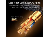 Cabo para jogos Joyroom S-UL012A6 Lightning (angular) / USB-A (reto) 2.4A 1.2 m - azul