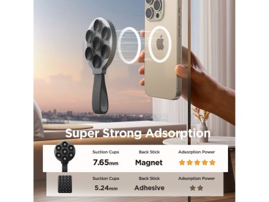 Soporte magn�tico para tel�fono Joyroom JR-ZS393 con ventosas - negro