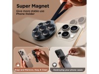 Joyroom JR-ZS393 magnetic phone holder with suction cups - black Joyroom JR-ZS393 magnetic phone holder with suction cups - black