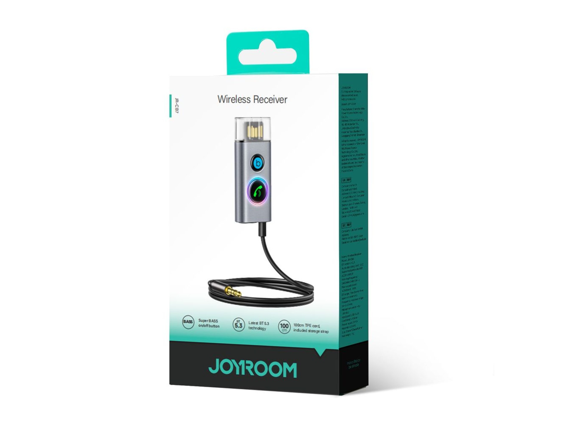 Joyroom JR-CB7 wireless car receiver - gray