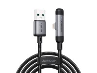 Joyroom S-A56 EnjoyX Series 90� USB-A - Cabo Lightning 3A 1,2 m - preto