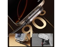 Joyroom S-A56 EnjoyX Series 90� USB-A - Lightning 3A cable 1.2m - black