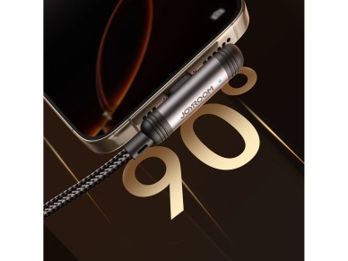 Joyroom S-A56 EnjoyX Series 90° USB-C - Lightning cable 30W 1.2m - black Joyroom S-A56 EnjoyX Series 90° USB-C - Lightning cable 30W 1.2m - black