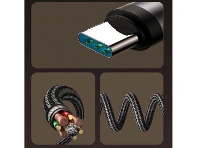 Joyroom S-A56 EnjoyX Series 90° USB-C - Cabo USB-C 60 W 1,2 m - preto Joyroom S-A56 EnjoyX Series 90° USB-C - Cabo USB-C 60 W 1,2 m - preto