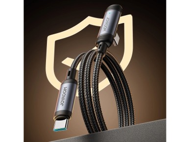 Joyroom S-A56 EnjoyX Series 90° USB-C - Cabo USB-C 60 W 1,2 m - preto Joyroom S-A56 EnjoyX Series 90° USB-C - Cabo USB-C 60 W 1,2 m - preto