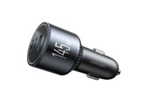 Joyroom JR-CCN07 145W Car Charger 2xUSB-C USB-A + 100W USB-C Cable - Dark Gray