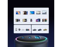 Joyroom JR-CCN07 145W Car Charger 2xUSB-C USB-A + 100W USB-C Cable - Dark Gray