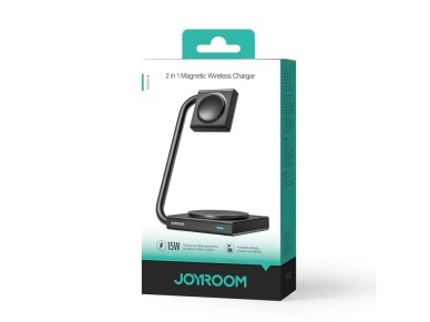 Joyroom JR-WQN05 15W MagSafe / Qi 2in1 inductive charger foldable - black