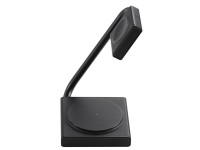 Carregador indutivo dobrável 2 em 1 Joyroom JR-WQN05 MagSafe/Qi de 15 W - preto Carregador indutivo dobrável 2 em 1 Joyroom JR-WQN05 MagSafe/Qi de 15 W - preto