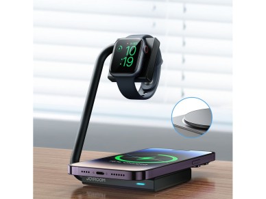 Joyroom JR-WQN05 15W MagSafe / Qi 2in1 inductive charger foldable - black