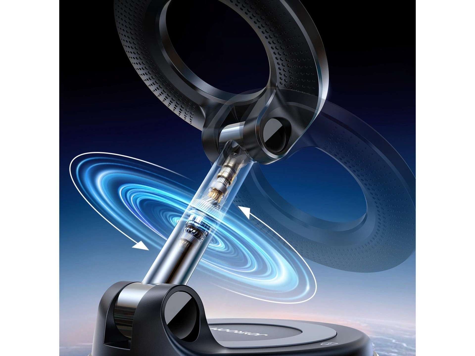 Soporte magnético para coche Joyroom JR-ZS501 compatible con MagSafe para salpicadero - Gris oscuro