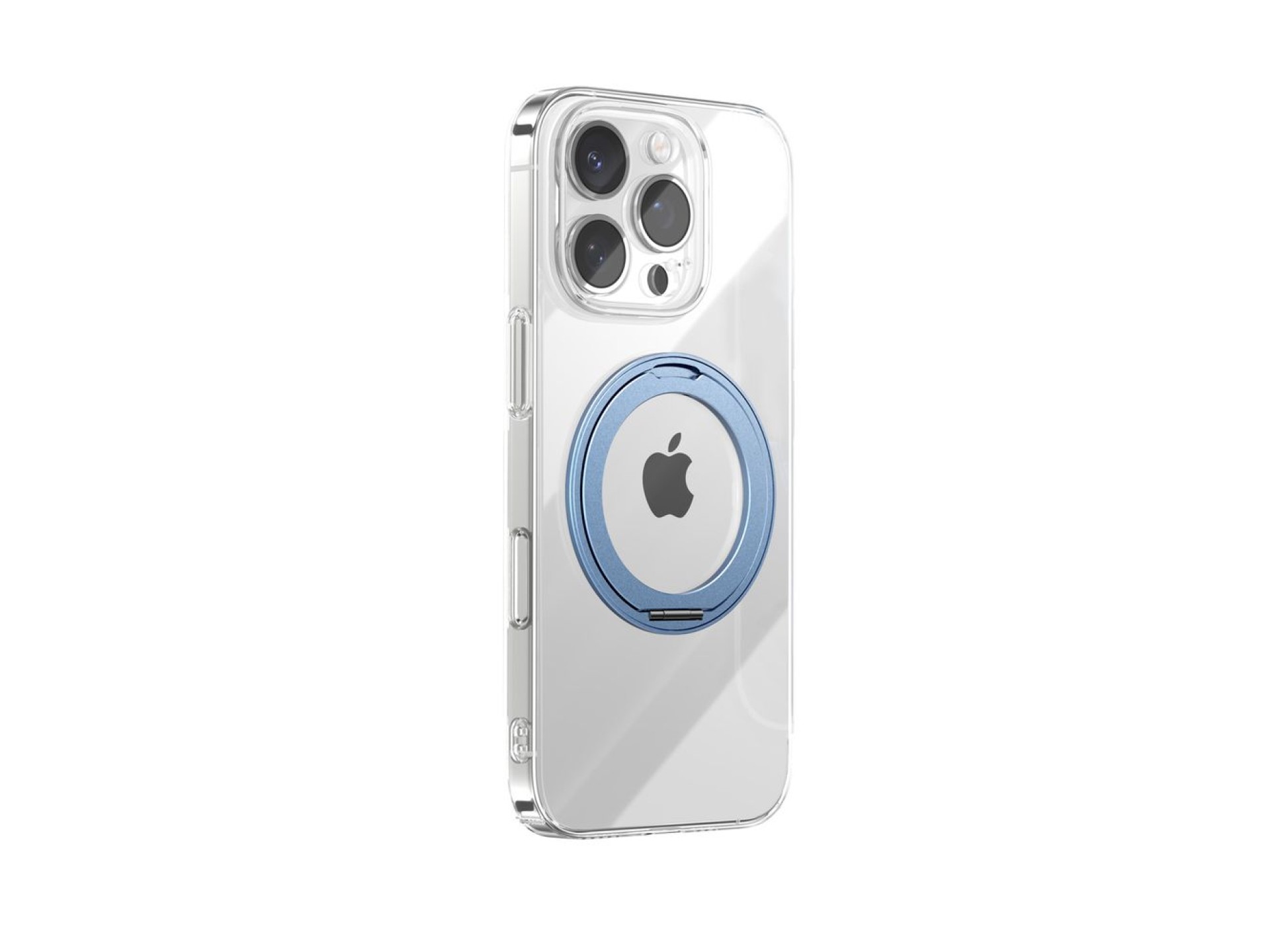 Joyroom JR-16JL6 Case for iPhone 16 Pro Max Ultra-Thin MagSafe Compatible with 360° Ring Stand - Blu