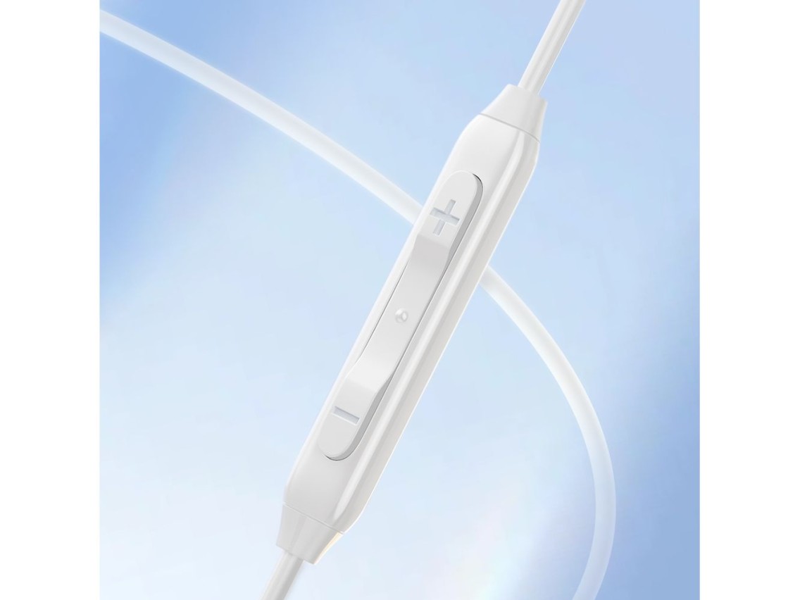 Fones de ouvido intra-auriculares Joyroom JR-EC05 USB-C - brancos