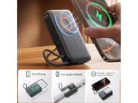 Joyroom JR-PBM02 - Batería externa (22,5 W, 10 000 mAh, 3 en 1, magnética, inductiva, compatible con Joyroom JR-PBM02 - Batería externa (22,5 W, 10 000 mAh, 3 en 1, magnética, inductiva, compatible con