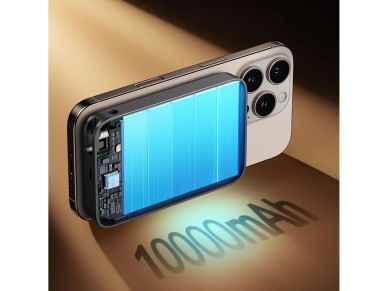 Joyroom JR-PBM02 Powerbank 22.5W 10000mAh 3in1 Magnetic Inductive Compatible with MagSafe with Built Joyroom JR-PBM02 Powerbank 22.5W 10000mAh 3in1 Magnetic Inductive Compatible with MagSafe with Built