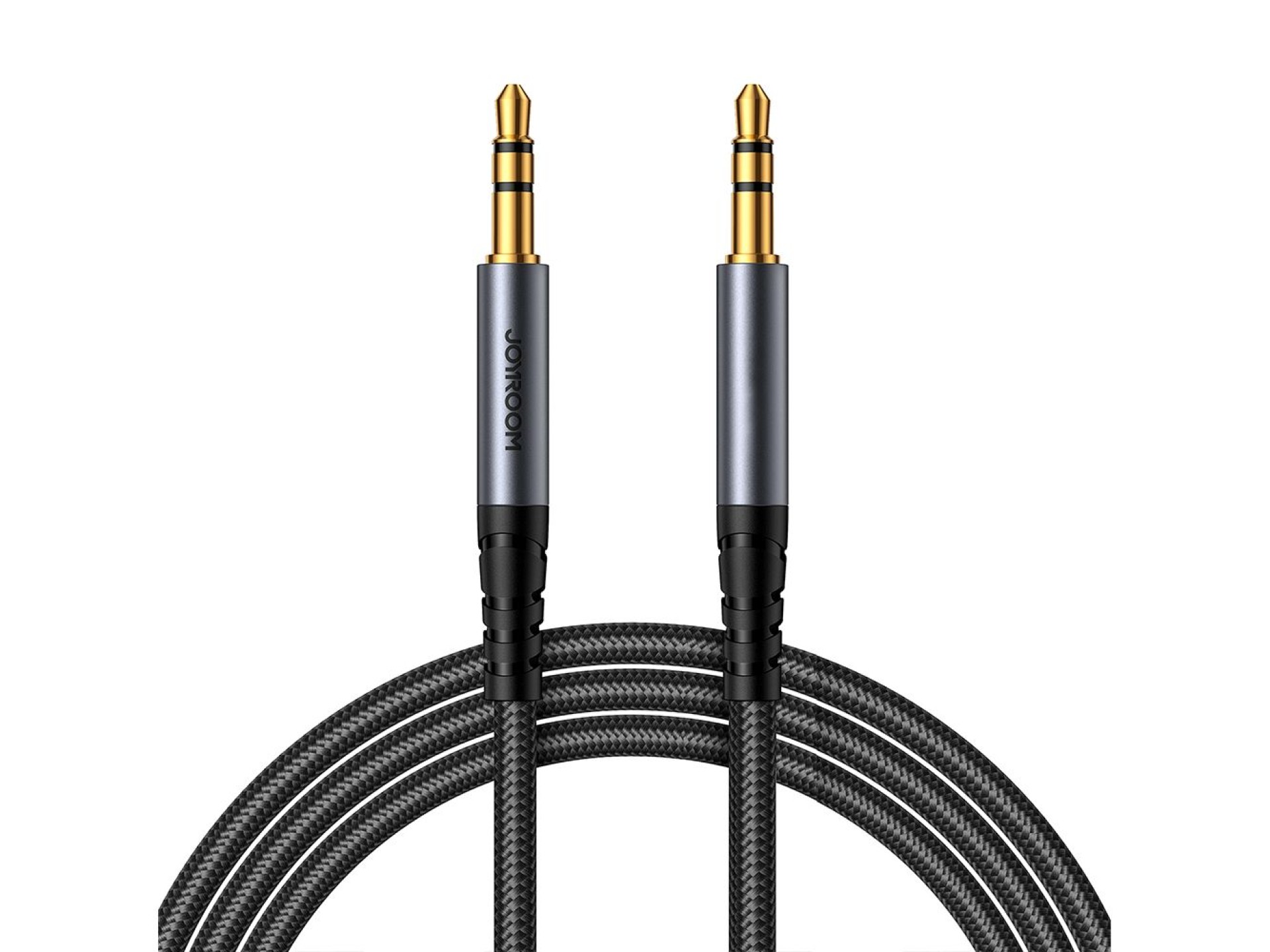 Cable de audio estéreo Joyroom AUX mini jack de 3,5 mm 1,2 m negro (SY-A08)