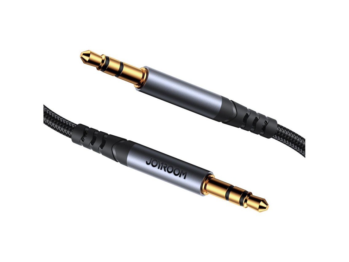 Joyroom stereo audio cable AUX 3.5 mm mini jack 1.2m black (SY-A08)