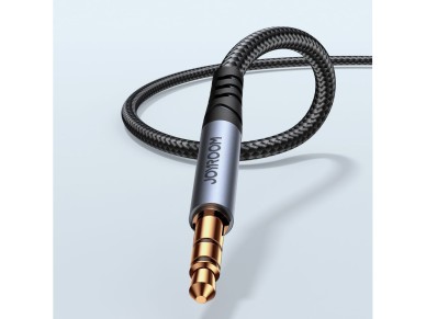Joyroom stereo audio cable AUX 3.5 mm mini jack 1.2m black (SY-A08)