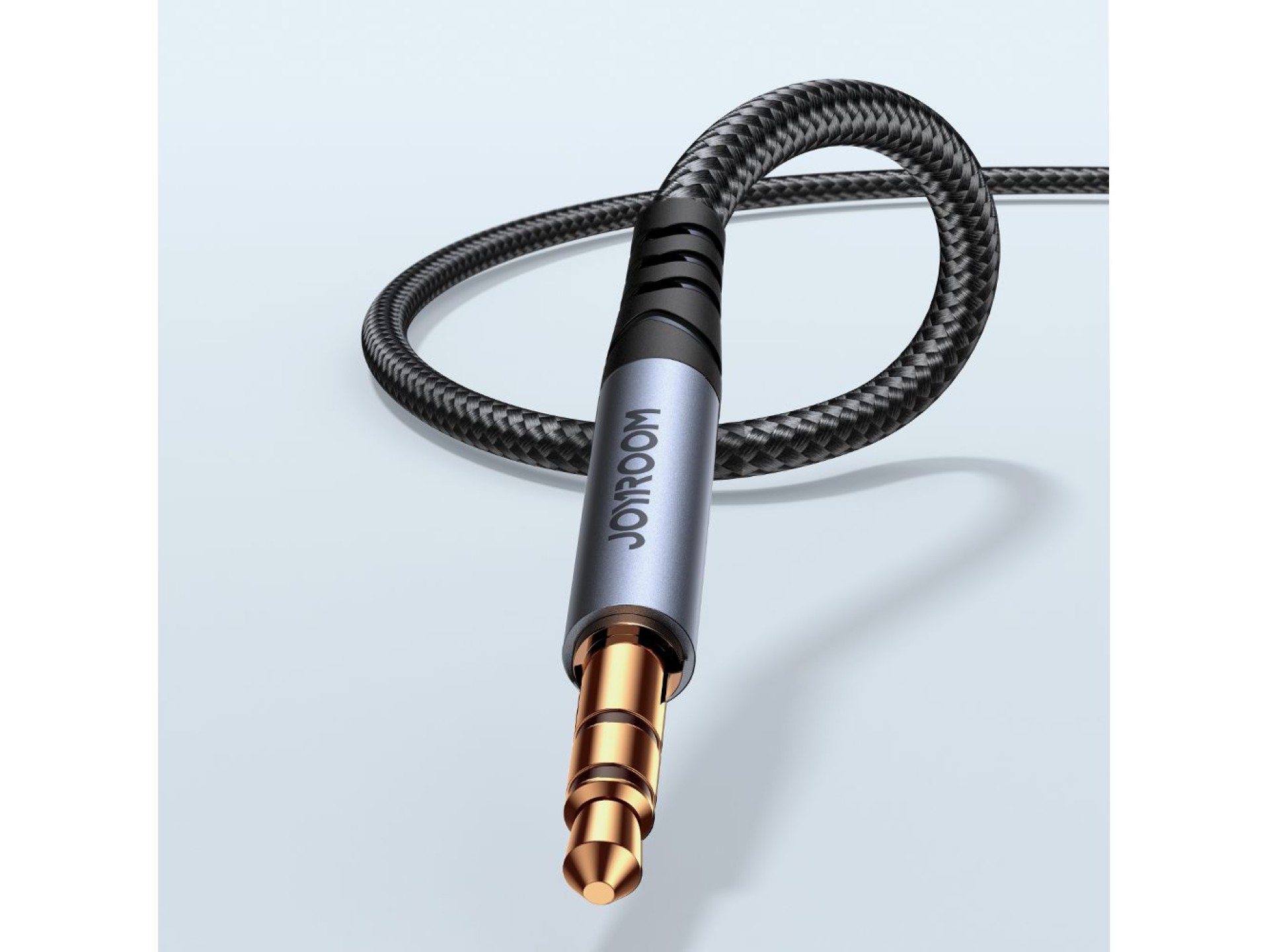 Cable de audio estéreo Joyroom AUX mini jack de 3,5 mm 1,2 m negro (SY-A08)