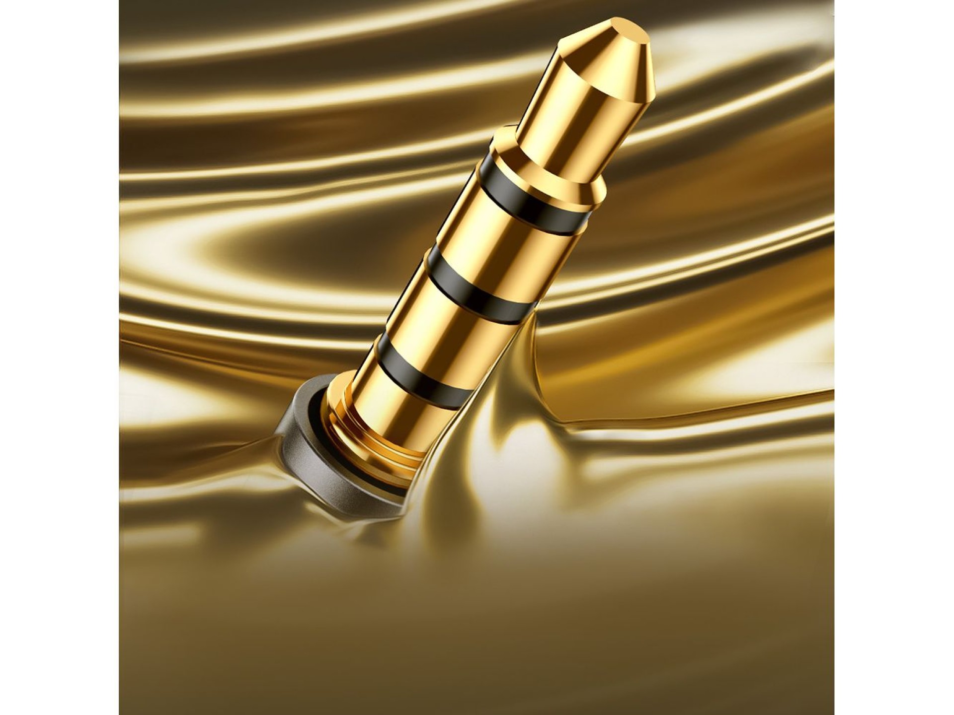 Cabo de áudio estéreo Joyroom AUX com conector mini jack de 3,5 mm (macho) para conector mini jack (