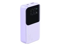 Mini power bank Joyroom JR-PBC07 de 20000mAh e 30W com cabos USB-C e Lightning - roxo Mini power bank Joyroom JR-PBC07 de 20000mAh e 30W com cabos USB-C e Lightning - roxo