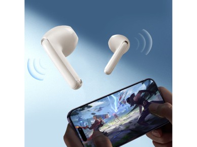 TWS Joyroom Funpods Series JR-FB1 Bluetooth 5.3 wireless headphones - beige