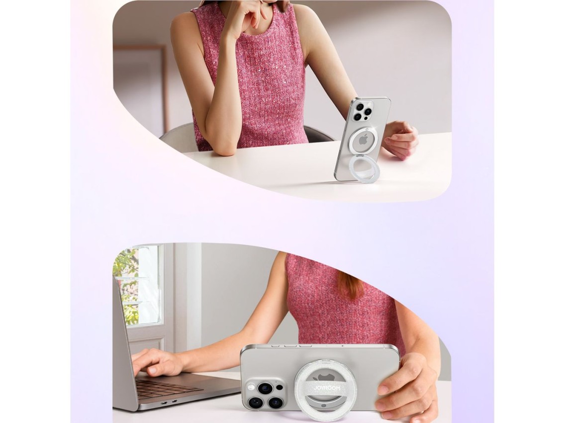 Anillo magnético Joyroom JR-ZS500 compatible con soporte MagSafe - Blanco