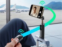 Bastão de selfie Joyroom JR-ZS509 compatível com MagSafe e Bluetooth - Preto Bastão de selfie Joyroom JR-ZS509 compatível com MagSafe e Bluetooth - Preto