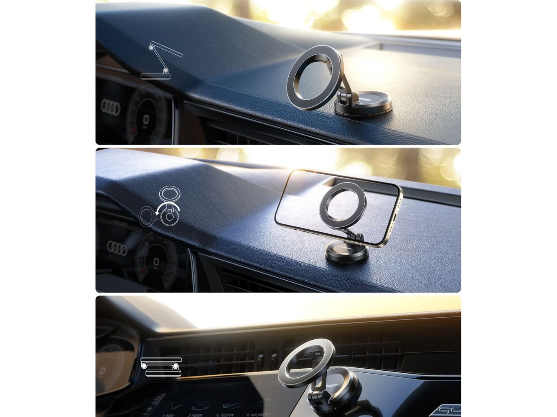 Suporte magnético para painel Joyroom JR-ZS505 compatível com MagSafe - Preto