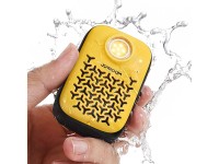 Caixa de som Bluetooth portátil Joyroom Maya JR-MS03 com lanterna integrada, resistente - amarela Caixa de som Bluetooth portátil Joyroom Maya JR-MS03 com lanterna integrada, resistente - amarela