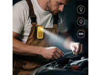 Caixa de som Bluetooth portátil Joyroom Maya JR-MS03 com lanterna integrada, resistente - amarela Caixa de som Bluetooth portátil Joyroom Maya JR-MS03 com lanterna integrada, resistente - amarela