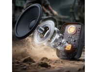 Caixa de som Bluetooth portátil Joyroom Maya JR-MS03 com lanterna integrada, resistente - amarela Caixa de som Bluetooth portátil Joyroom Maya JR-MS03 com lanterna integrada, resistente - amarela