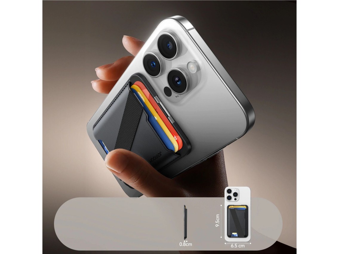 Carteira Magnética Joyroom JR-ZS432 Compatível com MagSafe - Preta