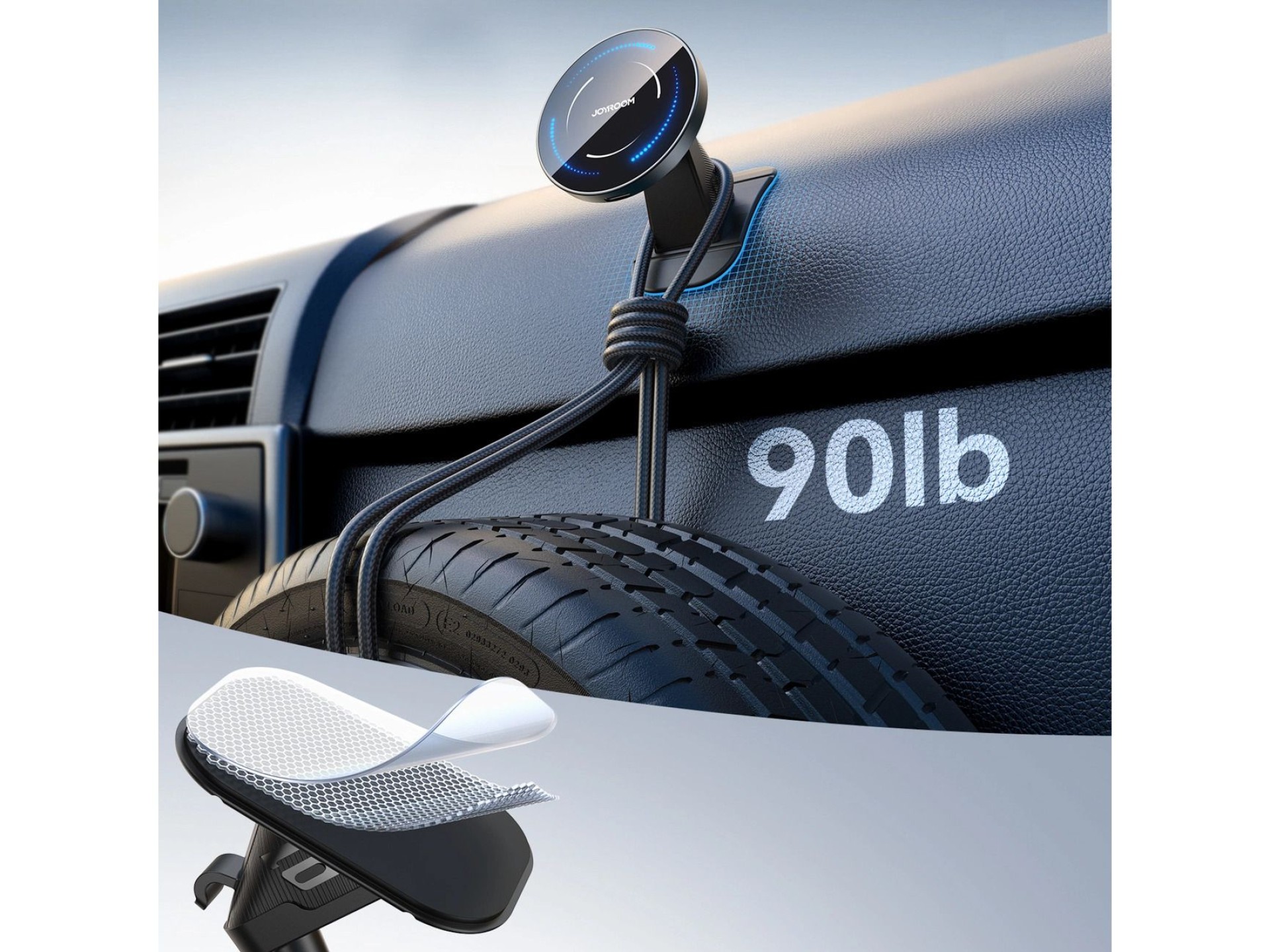 Soporte para coche Joyroom JR-ZS502 compatible con MagSafe con cargador inalámbrico para rejilla de