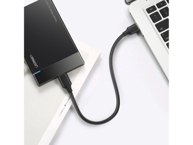 Ugreen US130 10840 USB-A 3.0 - cabo micro USB-B 0,5 m - preto