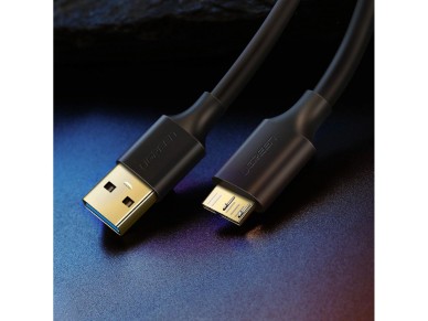 Ugreen US130 10840 USB-A 3.0 - cabo micro USB-B 0,5 m - preto