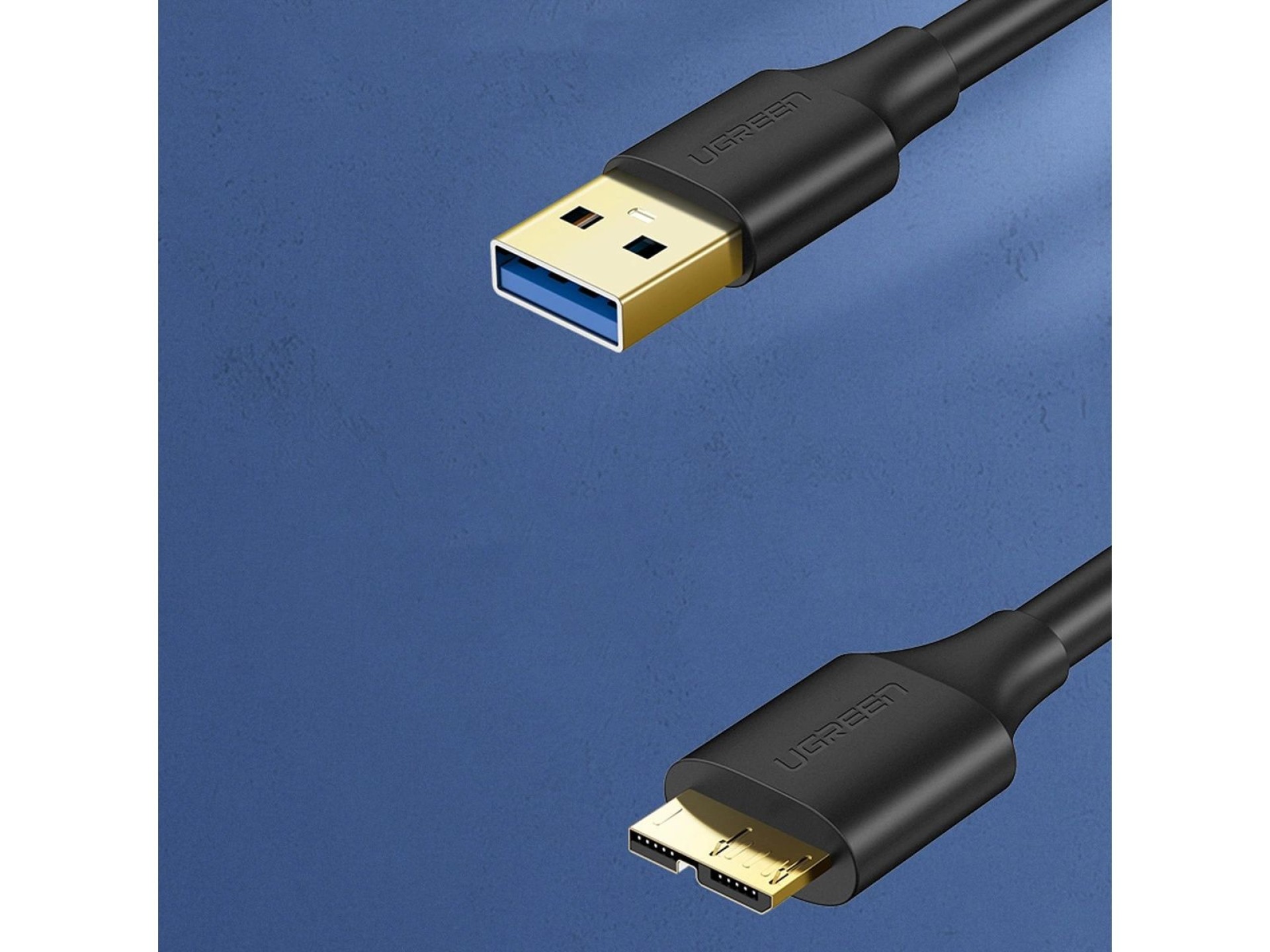 Cable Ugreen US130 10840 USB-A 3.0 - micro USB-B de 0,5 m - negro