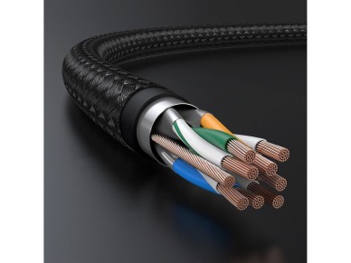 Ugreen NW150 80425 Ethernet RJ45 Cat 7 10Gbps Cable 5m - Black
