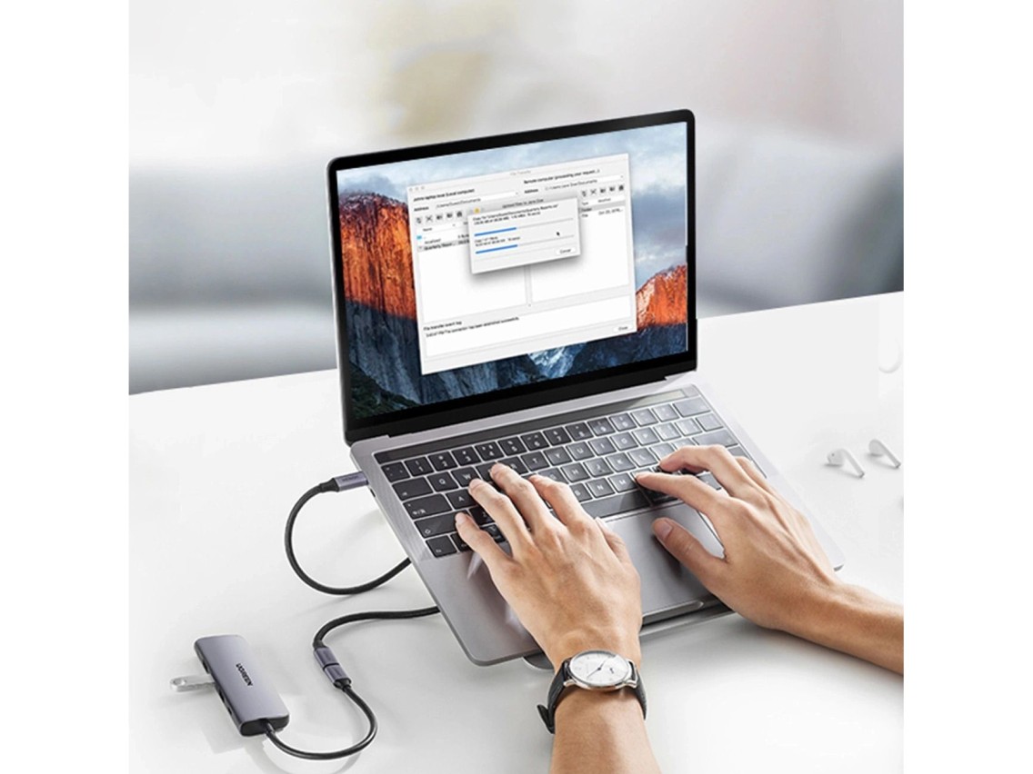 Ugreen US372 80810 USB-C - Cabo USB-C PD QC 100W 5A 10Gbps 0,5m - cinza