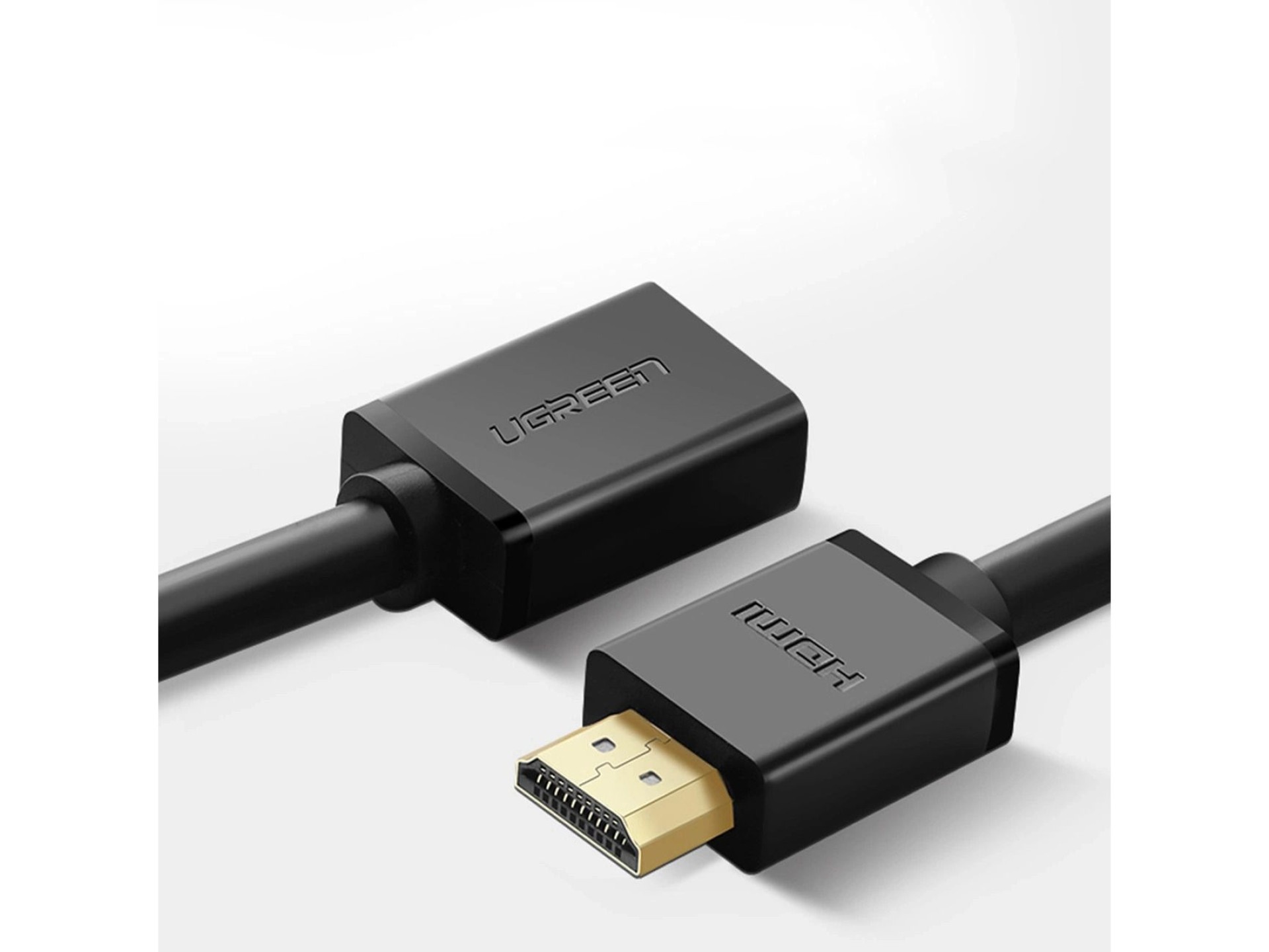 Cabo Ugreen HD107 10145 HDMI (Macho) - HDMI (Fêmea) 4K 3m - Preto