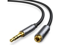 Ugreen AV118 10538 cable 3.5 mm mini jack (male) / 3.5 mm mini jack (female) 5m - silver