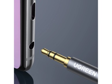 Ugreen AV118 10538 cable 3.5 mm mini jack (male) / 3.5 mm mini jack (female) 5m - silver
