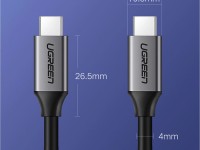 Cable USB-C 3.1/USB-C 3.1 Ugreen US161 50751 de 1,5 m, gris Cable USB-C 3.1/USB-C 3.1 Ugreen US161 50751 de 1,5 m, gris