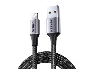 Ugreen US199 60157 USB-A / Lightning MFi cable 1.5m - black Ugreen US199 60157 USB-A / Lightning MFi cable 1.5m - black