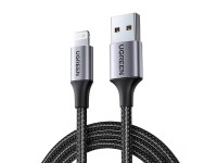 Cabo USB-A / Lightning MFi Ugreen US199 60157 1,5 m - preto Cabo USB-A / Lightning MFi Ugreen US199 60157 1,5 m - preto
