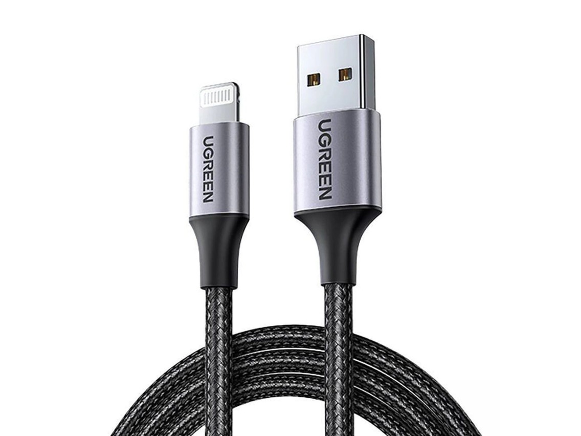Cabo USB-A / Lightning MFi Ugreen US199 60157 1,5 m - preto