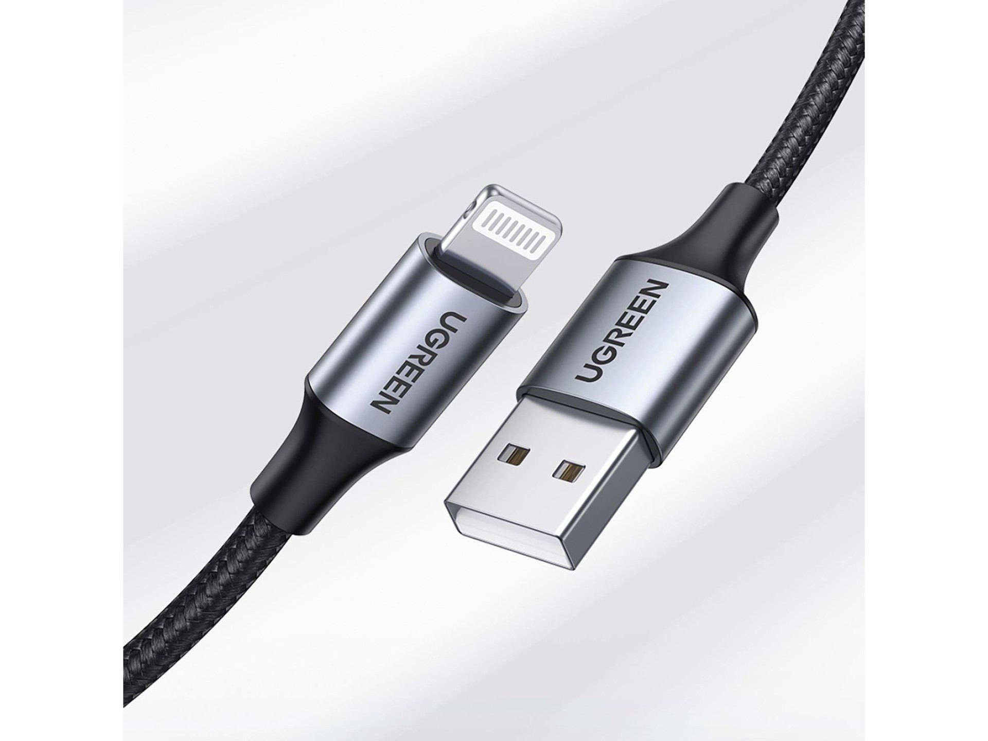 Cabo USB-A / Lightning MFi Ugreen US199 60157 1,5 m - preto