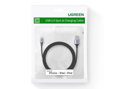 Ugreen US199 60157 USB-A / Lightning MFi cable 1.5m - black Ugreen US199 60157 USB-A / Lightning MFi cable 1.5m - black