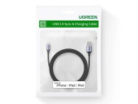 Cabo USB-A / Lightning MFi Ugreen US199 60157 1,5 m - preto Cabo USB-A / Lightning MFi Ugreen US199 60157 1,5 m - preto